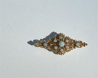 14 k & opal brooch                                                                  