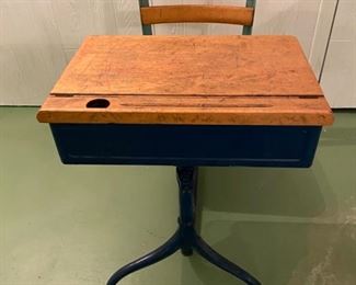 Antique school desk                                                   125.00