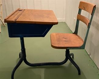 Antique school desk                                              125.00