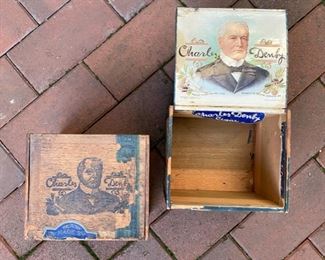 Vintage cigar boxes                                                          35.00 pr.