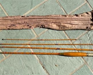 Vintage 4 pc Bamboo Fly Rod (unmarked)   8'3"          