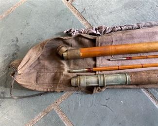 Vintage Winchester Bamboo Fly Rod Set                         with "cane" rod case 9'                                                         