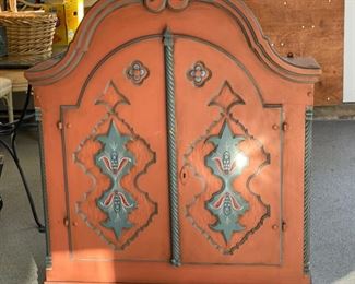 Swedish painted hanging cupboard                           300.00      44"h x 38"w x 10"d