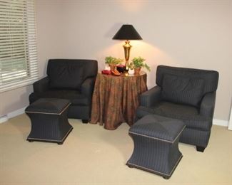 Century Furniture Club Chairs & Ottomans