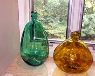 Hand Blown Glass Bottles