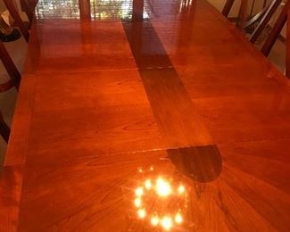 Flawless finish on a Dining Table.