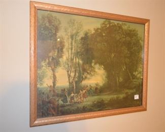 "Dance of the Nymphs" vintage lithograph