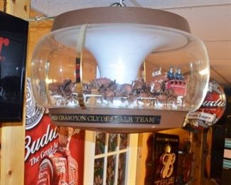 Fabulous Budweiser "Clydesdales on Parade" motion carousel bar light