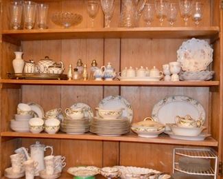 selection of china & crystal