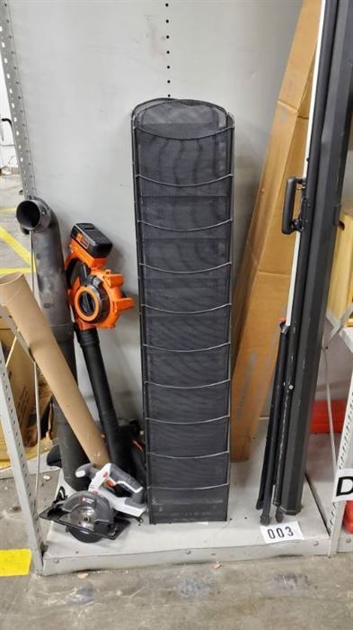 Porter Cable Skil Saw, Black & Decker Blower, Portable Projector Screen And More