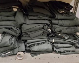 Large Lot Of Thomas W. Raffery Green Curtains