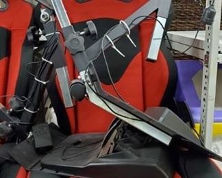 Open Wheeler Gaming Chair With Controls