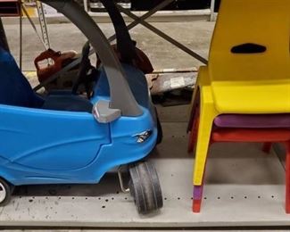 (3) Kid Chairs, Kid Toy, Kid Buggie