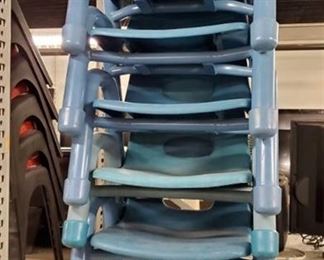 (5) Blue Toddler Chairs