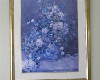 Framed floral print