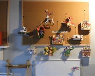 3-D Christmas card ornaments.