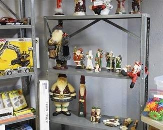 SANTAS. CARRERRA Road Race set w/45 feet of track, several cars.