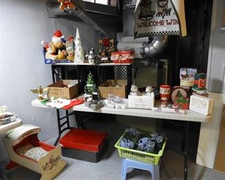 Christmas decorative items.