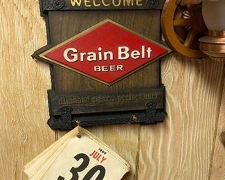 Vintage 1969 Grain Belt Beer Calendar 