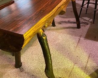 One of a Kind!! Hand Crafted Bar Tree Legs/Laminate Top 