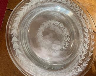 Vintage Heisey Glass Luncheon Plates ( Southwind) 1933