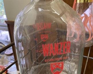 Vintage Wanzer Milk Bottle with Original Cap 