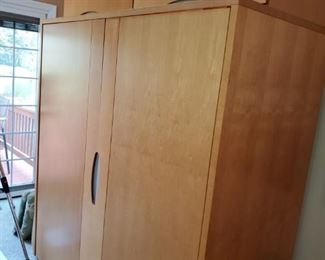 Biy it now- $600
BAR Unit: 64 ½”w x 29 ½”d x 82”h with lighting
The Keller Collection –Quebec Canada 450-562-2733 
Nubia Collection (VISU)
Finish Sable/on Maple
Have installation drawings
