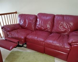 Buy it now- $395
Dania
Sorrentino reclining sofa 82”w 36”d x 38”h
Montebello higher Italian Leather: Firenze Rasberry
PLEASE CALL OR TEXT TO PURCHASE AND PICKUP YOUR ITEMS.  847-903-3074 
