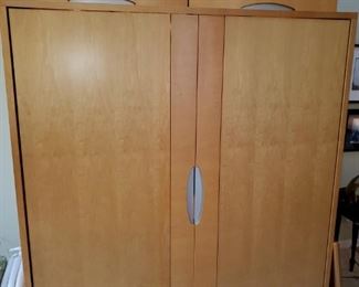 Buy it now- $600
BAR Unit: 64 ½”w x 29 ½”d x 82”h with lighting
The Keller Collection –Quebec Canada 450-562-2733 
Nubia Collection (VISU)
Finish Sable/on Maple
Have installation drawings
