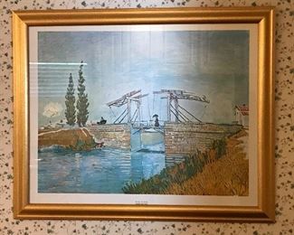 Vincent Van Gogh "Bridge At Arles" framed print