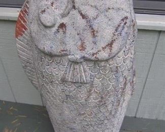 FISH POTTERY VASE