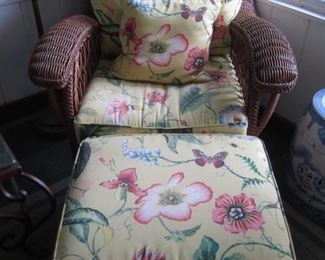 CHAIR AND OTTOMAN