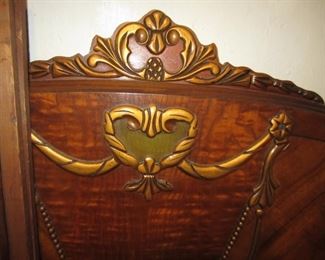 DETAIL OF ANTIQUE BED