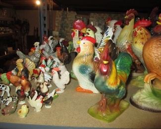 ROOSTERS AND CHICKENS