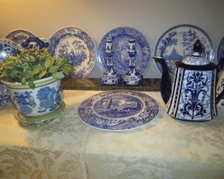 BLUE AND WHITE ITEMS