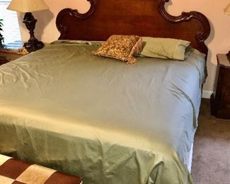 King bed with mattress set 400.00