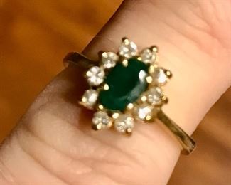 Small size 350.00
Diamonds & emerald