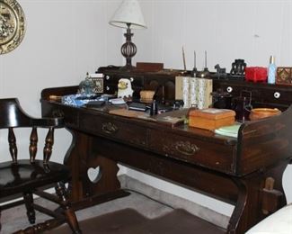 Wooden Desk with unique construction