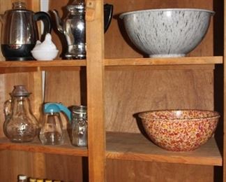 Texas Ware, Vintage Watkins Extract bottles and Holder