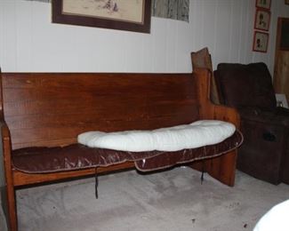 2 Wooden Church Pews