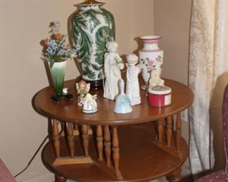 Round Maple Side Table