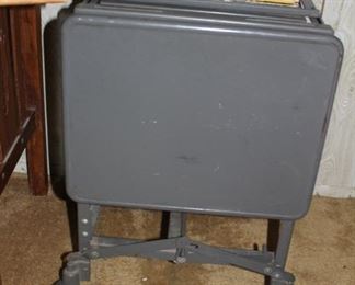 Antique Metal Typing Table