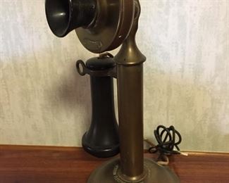 Candlestick Western Electric Telephone with Conversion