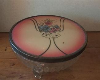 Old Ladies Dresser Container/Jar