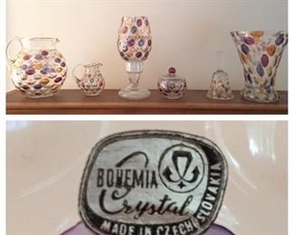 Czech Bohemia Crystal Pieces