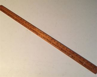 Old Piedmont Federal Savings and Loan Advertising Yard Stick Winston Salem, N.C. 