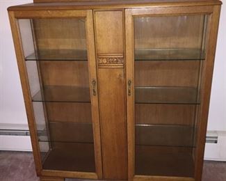 Oak Display Cabinet