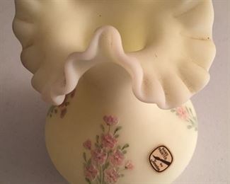 Fenton Ruffle Edge Vase