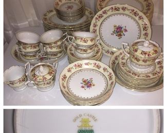 Occupied Japan Gold Castle China Set