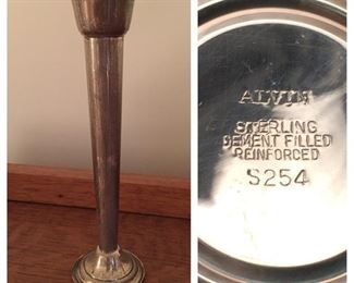 Alvin Sterling Weighted Vase